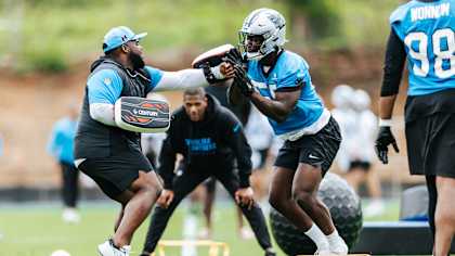 The Carolina Panther hold OTAs on Tuesday, Jun. 10, 2025 in Charlotte, NC.