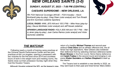 Saints 2014 preseason schedule released