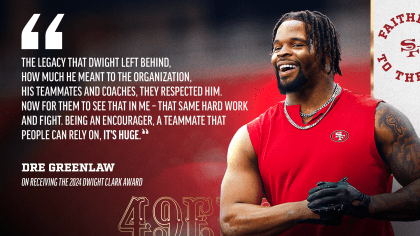 Dre Greenlaw Reflects on Dwight Clark’s Enduring Legacy on ‘87 Day’