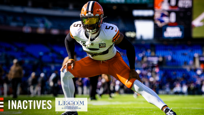 Browns inactives for Week 12 vs. Broncos