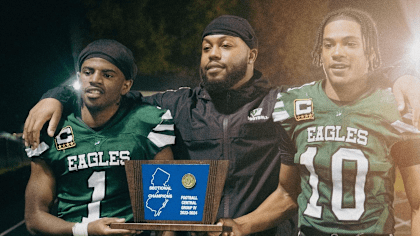 Bill Belton (center) had a historic playing career at Winslow Township High School.