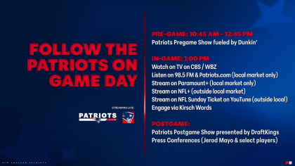 What channel is the patriots game on siriusxm sale