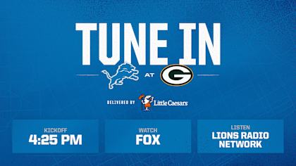 Detroit Lions vs. Green Bay Packers: How to watch, listen and follow