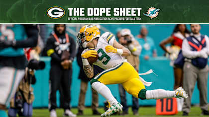 Dope Sheet: Packers host Dolphins for Thanksgiving game