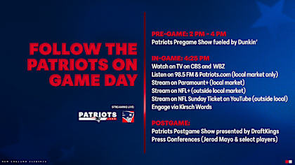 How to Watch Listen Patriots at Bills