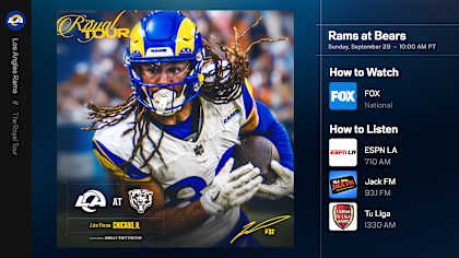 Los Angeles Rams at Chicago Bears: How to watch, listen to and 