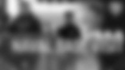 Bears players Travis Homer, Josh Blackwell, Tory Taylor and Theo Benedet visited Naval Station Great Lakes as part of the team's partnership with USAA ahead of their Salute to Service game Nov. 9 against the Giants.