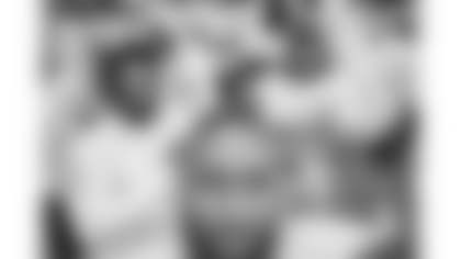 Shemar Turner (front), Ruben Hyppolite II (second row, left), Kyle Monangai (second row, right), Luther Burden III (third row, left) and Luke Elkin (third row, right)