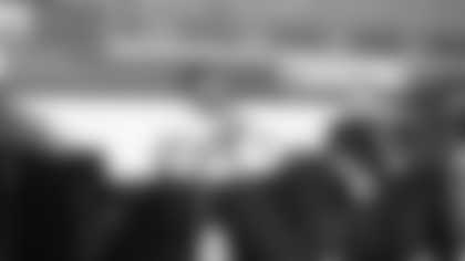 OT Orlando brown Jr. at the Bengals 2025 NFL Draft Party at Paycor Stadium.