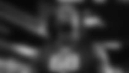 Texas A&M defensive lineman Shemar Stewart works out at the NFL football scouting combine in Indianapolis, Thursday, Feb. 27, 2025. (Logan Bowles via AP)