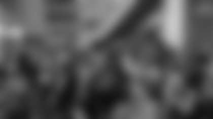 Fans at the Bengals 2025 NFL Draft Party at Paycor Stadium.