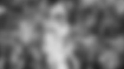 Auburn defensive end Keldric Faulk (15) gets ready to run a play against Arkansas during the first half of an NCAA college football game Saturday, Oct. 25, 2025, in Fayetteville, Ark. (AP Photo/Michael Woods)