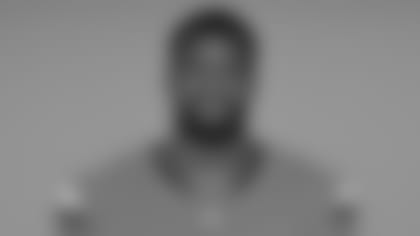 This is a 2024 photo of Jonas Griffith of the Denver Broncos NFL football team.  This image reflects the Denver Broncos active roster as of June 10, 2024 when this image was taken.  (AP Photo)