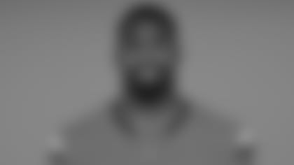 This is a 2024 photo of Jonathan Cooper of the Denver Broncos NFL football team.  This image reflects the Denver Broncos active roster as of June 10, 2024 when this image was taken.  (AP Photo)