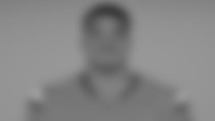 This is a 2024 photo of Sam Mustipher of the Denver Broncos NFL football team.  This image reflects the Denver Broncos active roster as of June 10, 2024 when this image was taken.  (AP Photo)