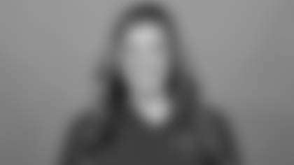 TAMPA, FL - February 16, 2026 - Senior Manager of Coaching Operations Sarah Evans of the Tampa Bay Buccaneers headshot taken at AdventHealth Training Center. Photo By Kyle Zedaker/Tampa Bay Buccaneers