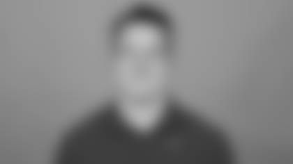 TAMPA, FL - February 16, 2026 - Assistant Special Teams Coach Luke Smith of the Tampa Bay Buccaneeers headshot taken at AdventHealth Training Center. Photo By Kyle Zedaker/Tampa Bay Buccaneers