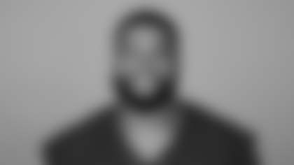 This is a 2025 photo of PJ Mustipher of the Arizona Cardinals NFL football team.  This image reflects the Arizona Cardinals active roster as of June 9, 2025 when this image was taken.  (AP Photo)