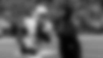 James Conner (right) at the game in Houston this past season.