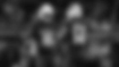 Arizona Cardinals wide receiver Michael Wilson (14) and Arizona Cardinals wide receiver Marvin Harrison Jr. (18) during the Week 9 regular season game between the Arizona Cardinals and the Dallas Cowboys on Monday, Nov. 3, 2025 in Arlington, TX.