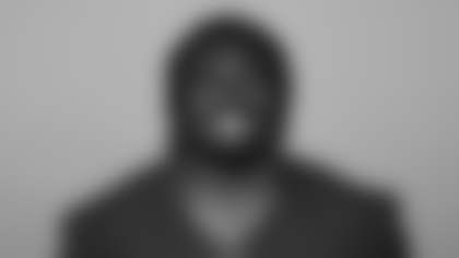 This is a 2025 photo of L.J. Collier of the Arizona Cardinals NFL football team.  This image reflects the Arizona Cardinals active roster as of June 9, 2025 when this image was taken.  (AP Photo)