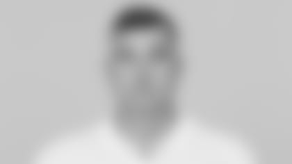 This is a 2025 photo of Mike Elston of the Los Angeles Chargers NFL football team. This image reflects the Los Angeles Chargers active roster as of Thursday, May 8, 2025 when this image was taken. (AP Photo)