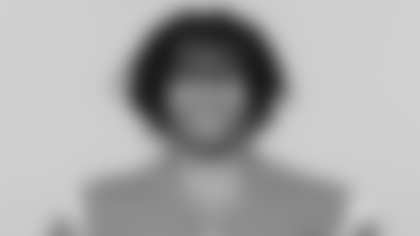This is a 2025 photo of Omarion Hampton of the Los Angeles Chargers NFL football team. This image reflects the Los Angeles Chargers active roster as of Thursday, May 8, 2025 when this image was taken. (AP Photo)