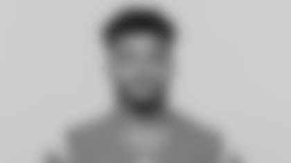 This is a 2025 photo of Jordan Oladokun of the Los Angeles Chargers NFL football team. This image reflects the Los Angeles Chargers active roster as of Saturday, May 10, 2025 when this image was taken. (AP Photo)