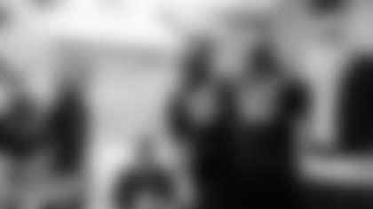 Colts players and Cheerleaders dressed in holiday gear sang carols, bringing smiles, joy and holiday spirit to the patients and families at Peyton Manning Children's Hospital.