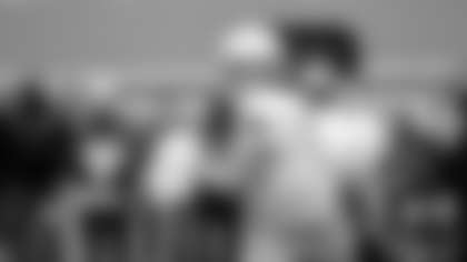 Notre Dame's Sam Hartman (10) looks to throw the ball during the first half of an NCAA college football game against North Carolina State in Raleigh, N.C., Saturday, Sept. 9, 2023. (AP Photo/Karl B DeBlaker)