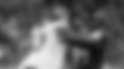 Baltimore Ravens linebacker Odafe Oweh (99) battles with Kansas City Chiefs offensive tackle Lucas Niang (67) during an NFL game, Sunday, Sep. 19, 2021, in Baltimore. The Ravens beat the Chiefs 36-35. (Cooper Neill via AP)