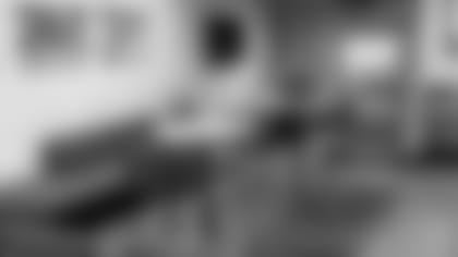 Hybrid Layout: One (1) three-person couch; Two (2) high top cocktail tables; Two (2) barstools per table.