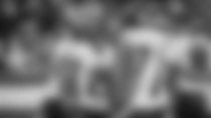 Atlanta Falcons running back Tyler Allgeier #25 celebrates a touchdown during the Week 13 Game against the New York Jets at Metlife Stadium in East Rutherford, New Jersey on Sunday, November 30, 2025. (Photo by Jay Bendlin/Atlanta Falcons)