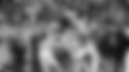 Atlanta Falcons tight end Kyle Pitts Sr. #8 hurdles during the Week 15 Game against the Tampa Bay Buccaneers at Raymond James Stadium in Tampa, Florida on Thursday, December 11, 2025. (Photo by Mitch Martin/Atlanta Falcons)