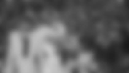 Atlanta Falcons wide receiver Drake London #5 after scoring a touchdown during the Week 9 Game against the New England Patriots at Gillette Stadium in Foxborough, Massachusetts on Sunday, November 2, 2025. (Photo by Jay Bendlin/Atlanta Falcons)