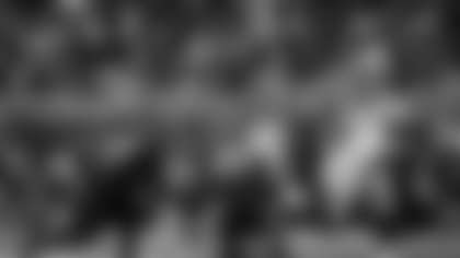 Atlanta Falcons edge rusher James Pearce Jr. #27 makes a sack during the Week 18 Game against the New Orleans Saints at Mercedes-Benz Stadium in Atlanta, Georgia on Sunday, January 4, 2026. (Photo by Matthew Grimes/Atlanta Falcons)