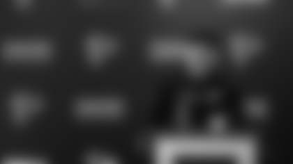 Scenes from the Jeff Ulbrich Introductory Press Conference at the Atlanta Falcons Training Facility in Flowery Branch, Ga. on Wednesday, February 11, 2026. (Photo by Serena Brown/Atlanta Falcons)