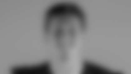 Atlanta Falcons offensive lineman Ryan Hayes #73 poses for a headshot at the Atlanta Falcons Training Facility in Flowery Branch, Georgia, on Friday, September 12, 2025. (Taylor McLaughlin/Atlanta Falcons)