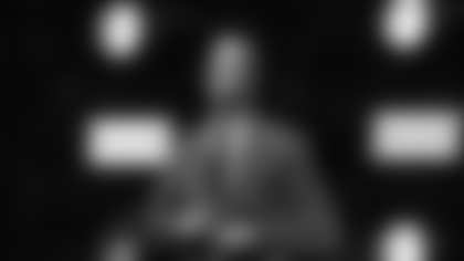 Matt Ryan Ring of Honor ceremony during the Week 5 Game against the Tampa Bay Buccaneers at Mercedes-Benz Stadium in Atlanta, Georgia on Thursday, October 3, 2024. (Photo by Casey Sykes/Atlanta Falcons)