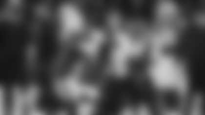 Atlanta Falcons tight end Kyle Pitts Sr. #8 runs with the ball during the Week 10 Game against the Indianapolis Colts at Olympic Stadium in Berlin, Germany on Sunday, November 9, 2025. (Photo by Brandon Magnus/Atlanta Falcons)