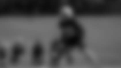 Atlanta Falcons defensive back Billy Bowman Jr. #33 during practice at Atlanta Falcons Training Facility in Flowery Branch, Georgia, on Thursday, October 30, 2025. (Photo by Taylor McLaughlin/Atlanta Falcons)