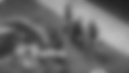 Atlanta Falcons safety Xavier Watts #31 intercepts the ball during the Week 17 Game against the Los Angeles Rams at Mercedes-Benz Stadium in Atlanta, Georgia on Monday, December 29, 2025. (Photo by Jay Bendlin/Atlanta Falcons)