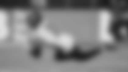 Atlanta Falcons safety Jessie Bates III #3 intercepts the ball during the Week 10 Game against the Indianapolis Colts at Olympic Stadium in Berlin, Germany on Sunday, November 9, 2025. (Photo by Brandon Magnus/Atlanta Falcons)