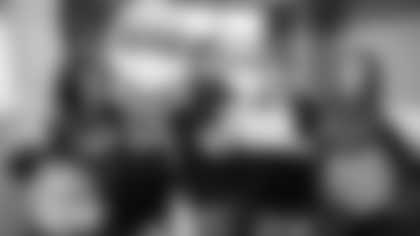 Scenes from the Falcons Friday Baby Program Presented by Emory at Emory Decatur Hospital in Decatur, Ga. on Friday, September 6, 2024. (Matthew Bish/Atlanta Falcons)