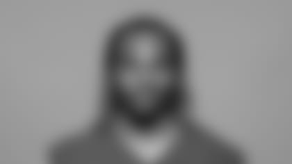 This is a 2024 photo of Eric Gray of the New York Giants NFL football team. This image reflects the New York Giants active roster as of 06/10/2024 when this image was taken. (Evan Pinkus/New York Giants)
