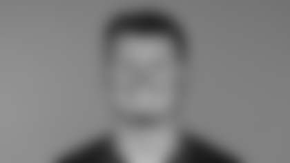 This is a 2025 photo of John Michael Schmitz Jr. of the New York Giants NFL football team. This image reflects the New York Giants active roster as of June 16, 2025 when this image was taken. (AP Photo)