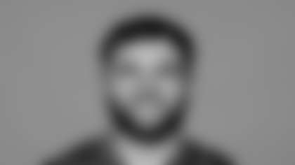 This is a 2025 photo of Cam Skattebo (44) of the New York Giants NFL football team. This image reflects the New York Giants active roster as of May,08, 2025 when this image was taken. (AP Photo)
