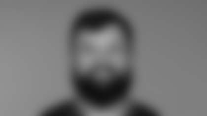 This is a 2025 photo of Austin Schlottmann of the New York Giants NFL football team. This image reflects the New York Giants active roster as of June 16, 2025 when this image was taken. (AP Photo)