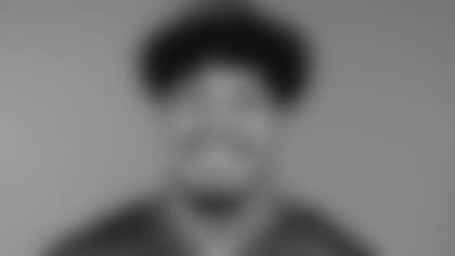 This is a 2025 photo of Elijah Garcia of the New York Giants NFL football team. This image reflects the New York Giants active roster as of June 16, 2025 when this image was taken. (AP Photo)