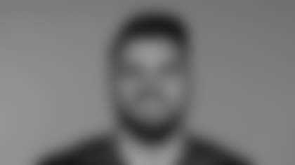 This is a 2025 photo of Jon Runyan Jr.of the New York Giants NFL football team. This image reflects the New York Giants active roster as of June 16, 2025 when this image was taken. (AP Photo)